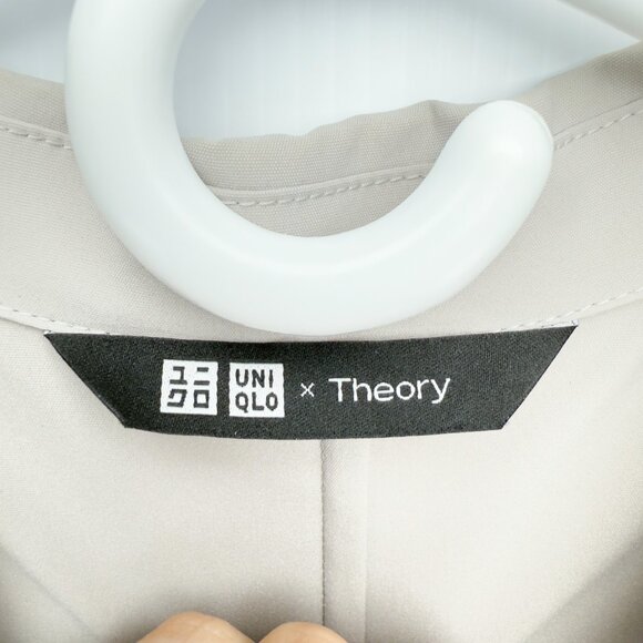 UNIQLO x THEORY AirSense Jacket Ultra Light Light Gray/Stone Men's Blazer XS - Picture 4 of 9